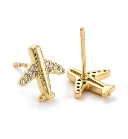 Airplane Stud Earrings