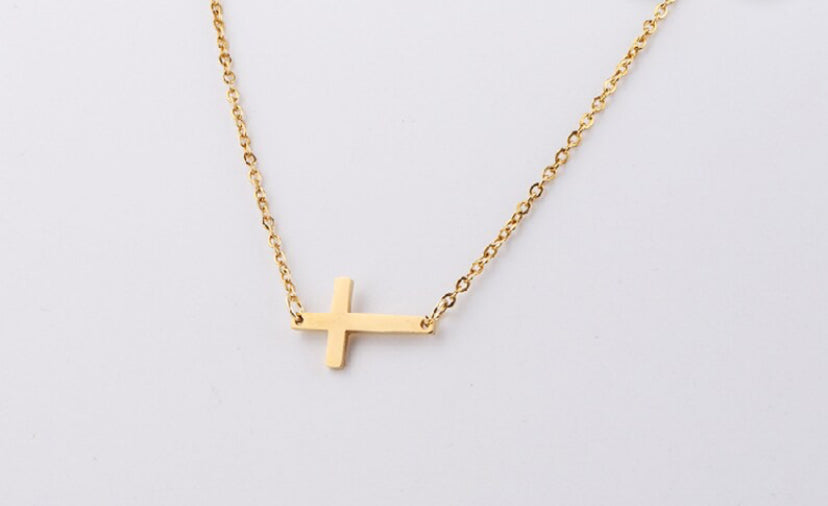 Tiny Cross Necklace