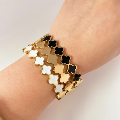 Cleo Clover Cuff Bracelet