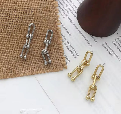 Chic Linked Drop Earrings