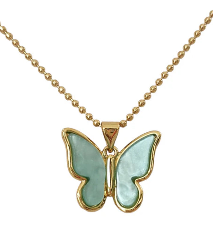 Collar de mariposa 