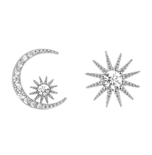 Moon & Sun Stud Earrings