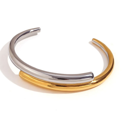 Emilia Two Tone Bracelet Bangle