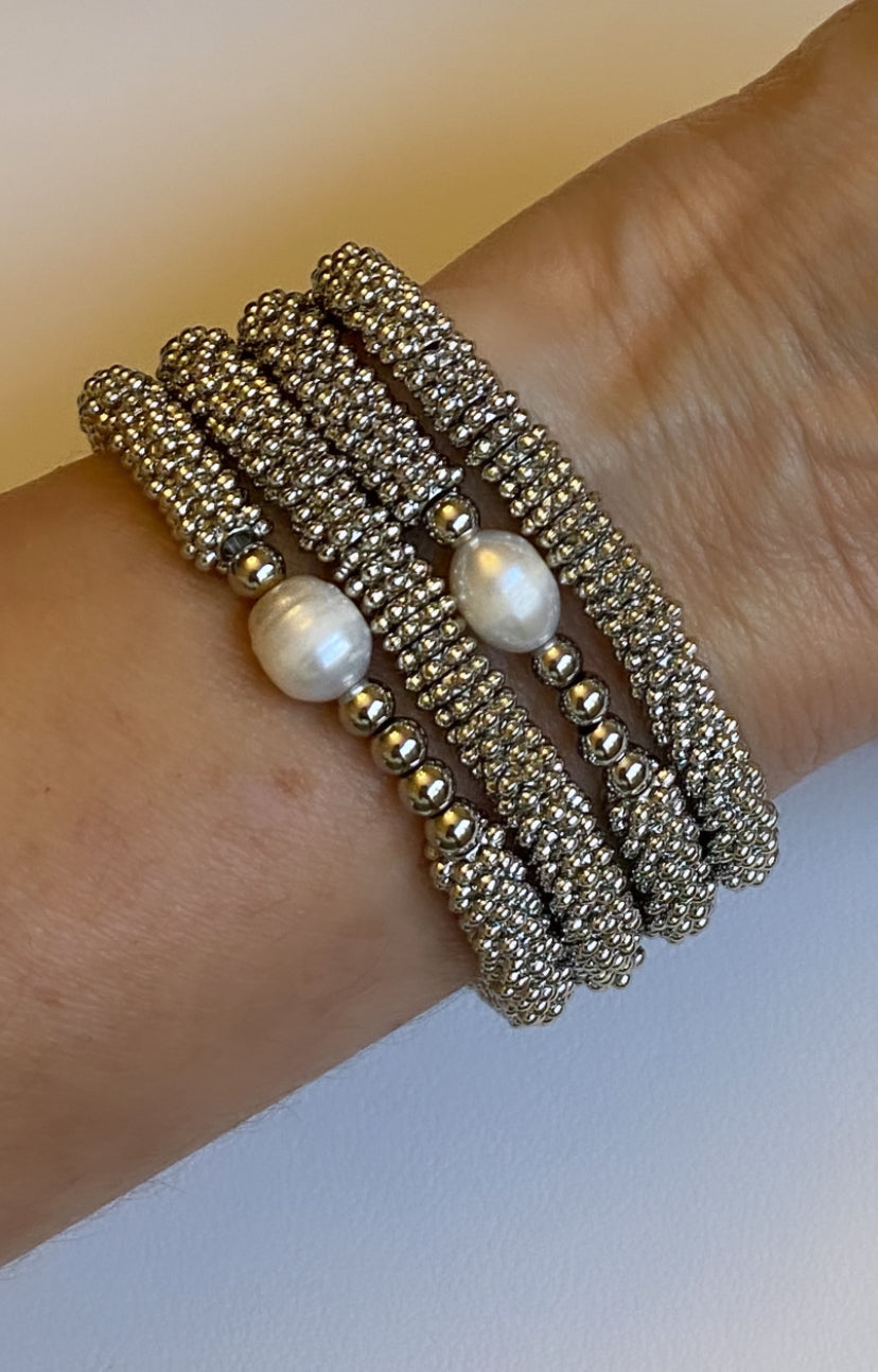 Links of Love Pearl Bracelet