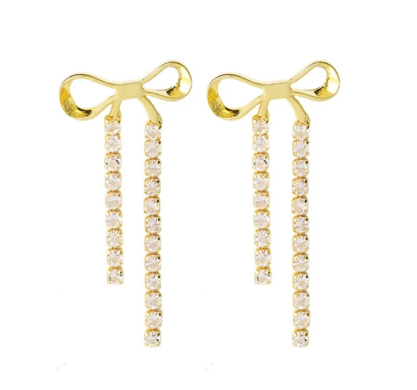 Daisy Bow Tie Earrings