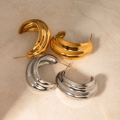 Isadora Chunky Hoop Earrings