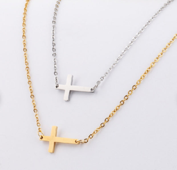 Tiny Cross Necklace