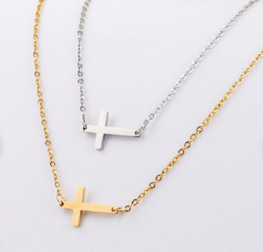 Tiny Cross Necklace