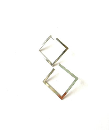 Modern Chic Square Hoop Earrings