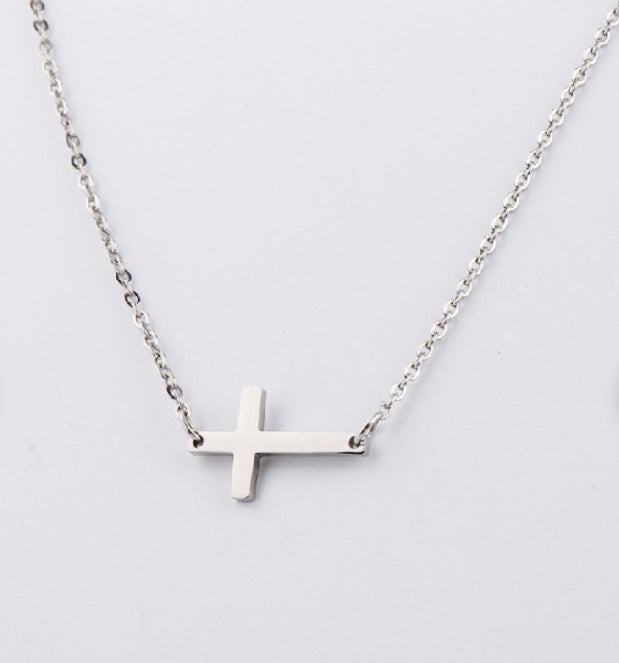 Tiny Cross Necklace