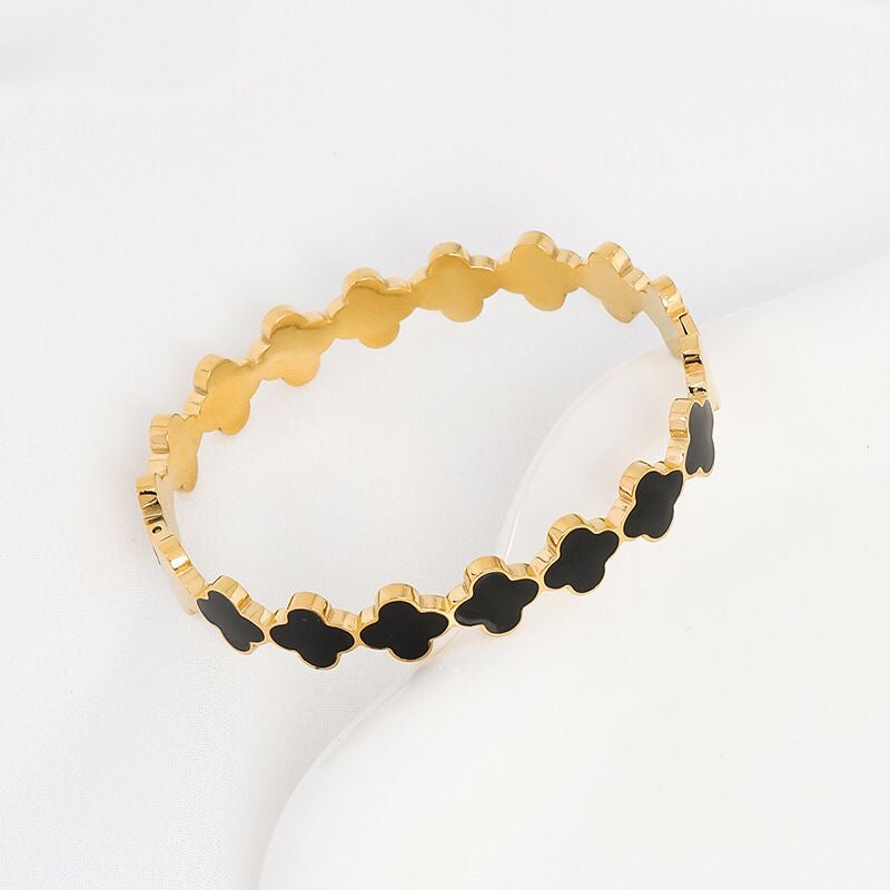 Cleo Clover Cuff Bracelet