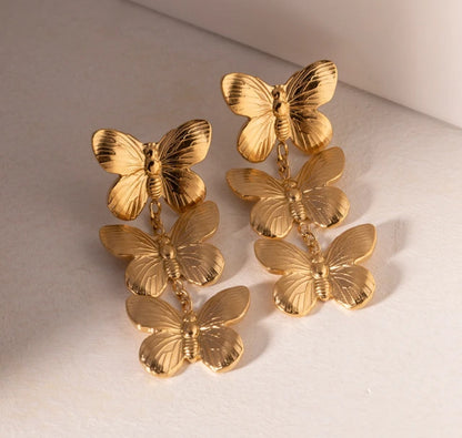 Pendientes de mariposa