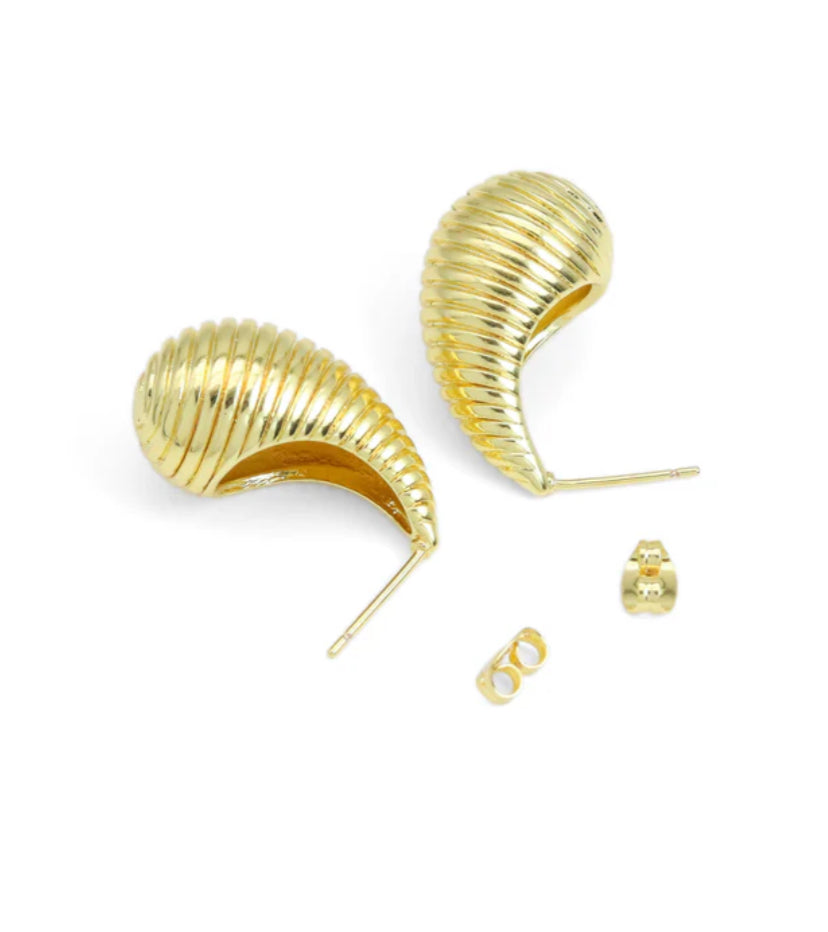 Spiral Drop Shape Earrings