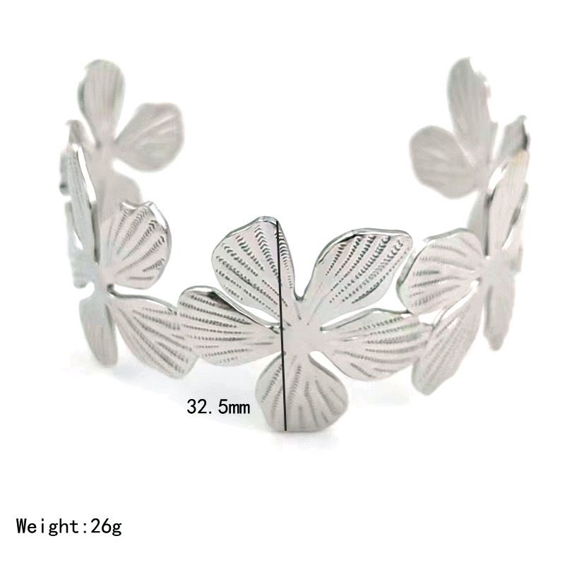 Serena Flower Cuff Bracelet