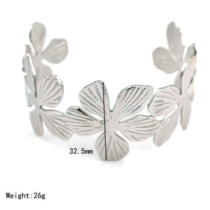 Serena Flower Cuff Bracelet