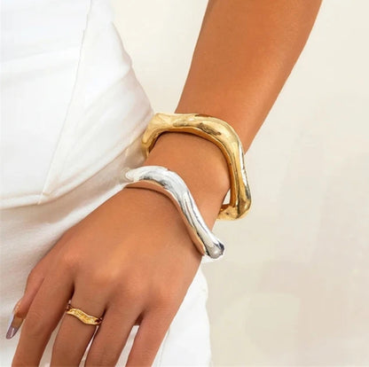 Wave Bangle Bracelet