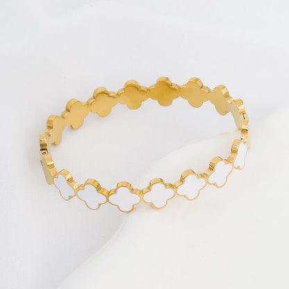 Cleo Clover Cuff Bracelet