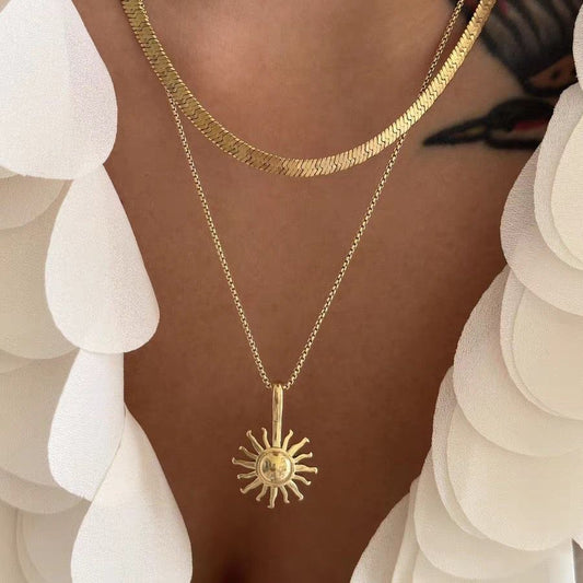 Daylight Sun Pendant Necklace