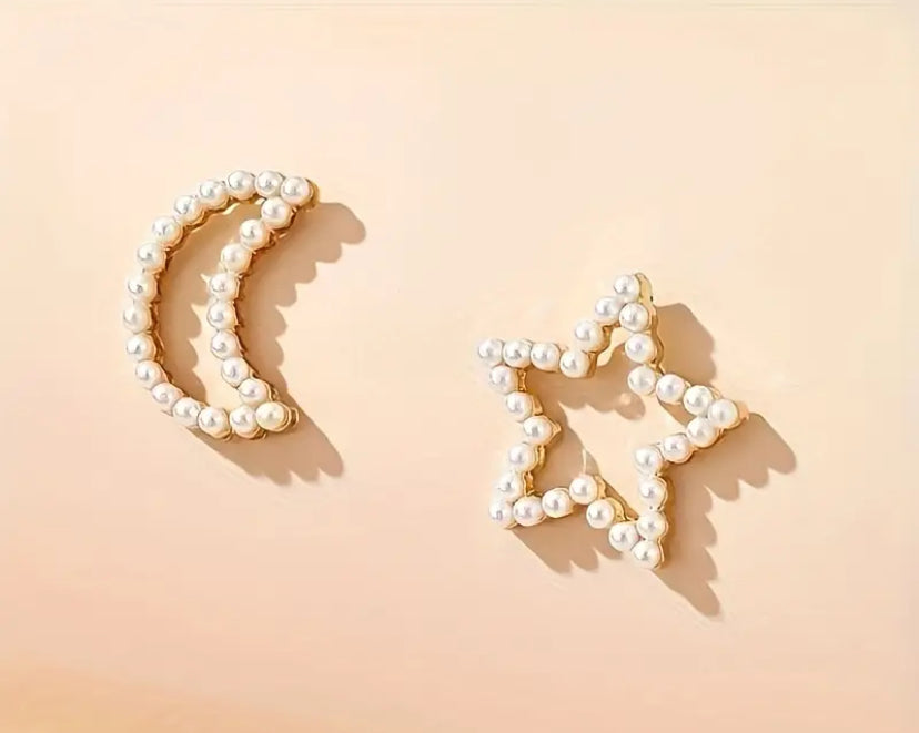 Moon & Star Earrings