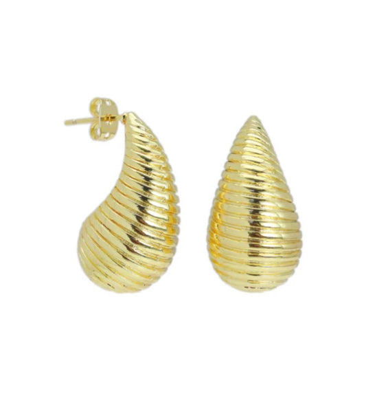 Spiral Drop Shape Earrings